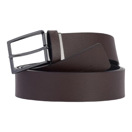 PIQUADRO Cintura 35 mm Reverse in Pelle CU5928MOS/NM Nero Marrone - immagine 2