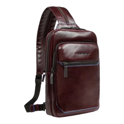 PIQUADRO Monospalla in Pelle con Portabilita' Zaino CA6589B2/MO Mogano - immagine 2