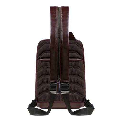 PIQUADRO Monospalla in Pelle con Portabilita' Zaino CA6589B2/MO Mogano - immagine 3