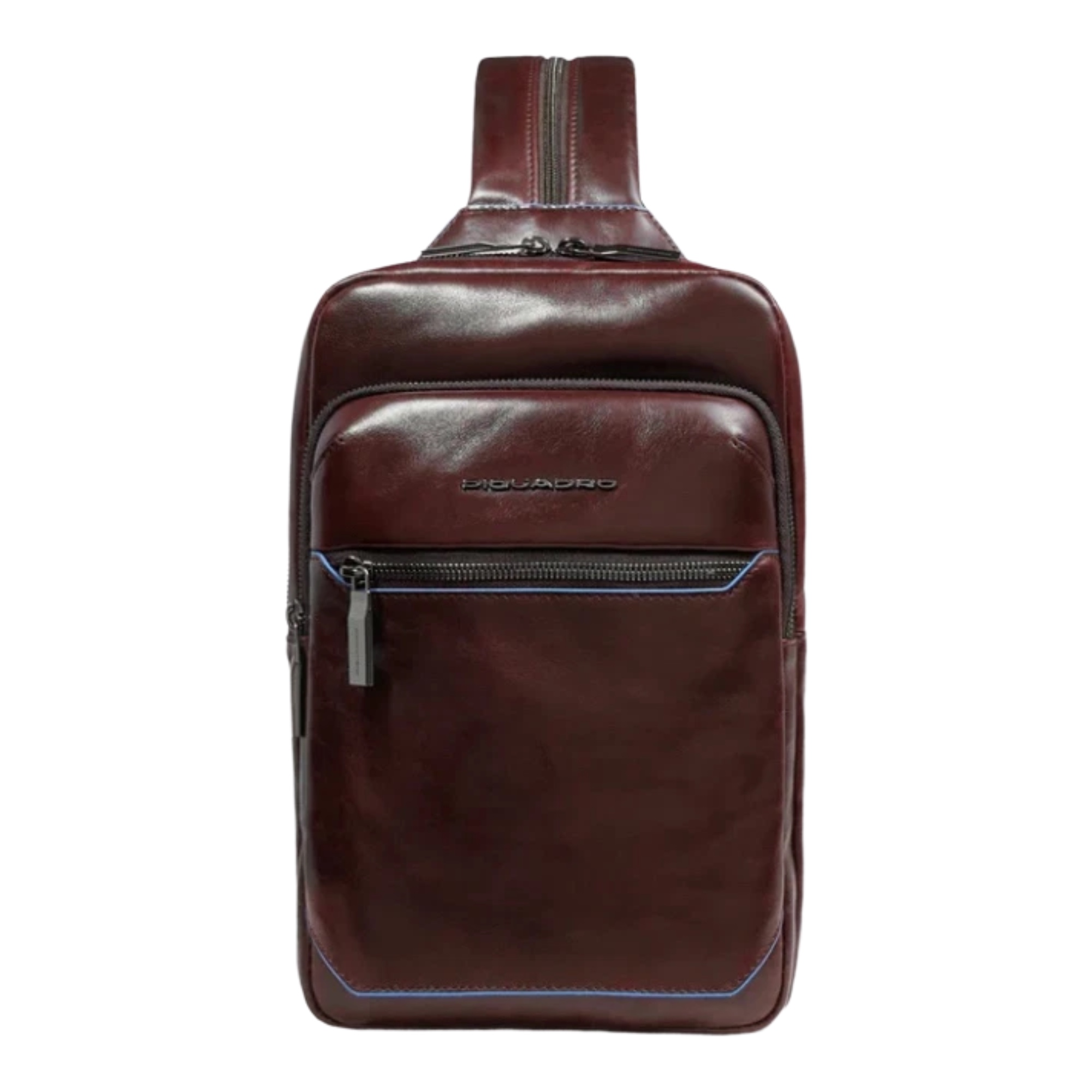 PIQUADRO Monospalla in Pelle con Portabilita' Zaino CA6589B2/MO Mogano