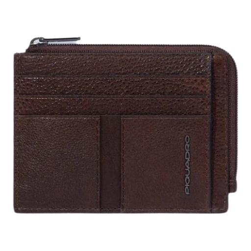 PIQUADRO Porta Carte di Credito Bustina in Pelle PP4822W130R/TM Testa di Moro