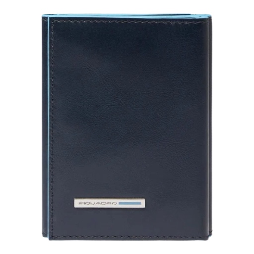 PIQUADRO Portafoglio Uomo Trifold in Pelle PU6559B2R/BLU2 Blue