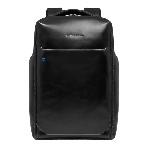 PIQUADRO Zaino 2 Comparti in Pelle Porta PC 14" CA6591B2/N Nero