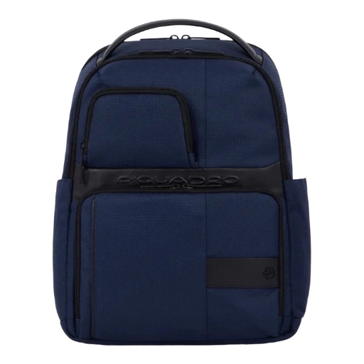 PIQUADRO Zaino Porta PC 14" in Tessuto e Pelle CA6238W129/BLU Blue
