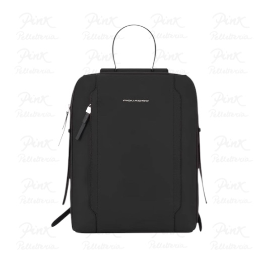 PIQUADRO Zaino in Pelle con Porta PC 14" CA4576W92/N Nero