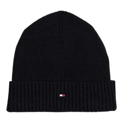 TOMMY HILFIGER Man Th Flag Pima Cotton Beanie AM0AM12796-BDS Nero