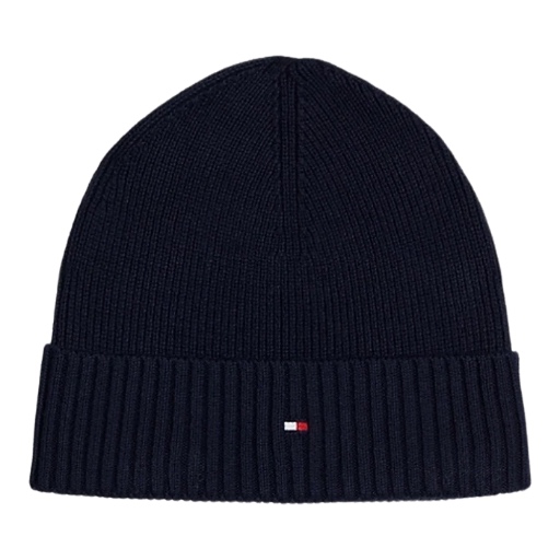 TOMMY HILFIGER Man Th Flag Pima Cotton Beanie AM0AM12796-DW6 Blu