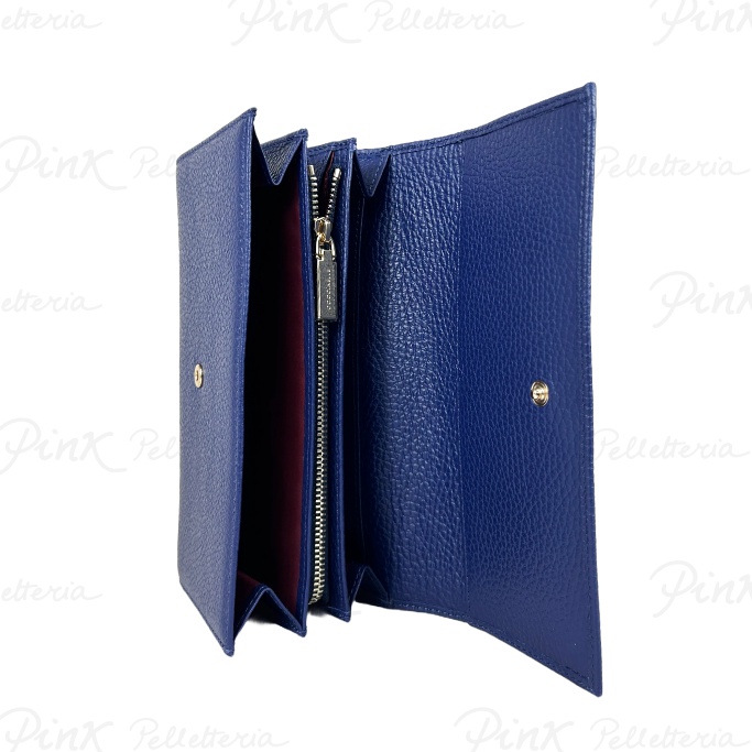 COCCINELLE Metallic Soft Portafoglio E2MW5118501 B50 Royal Blue