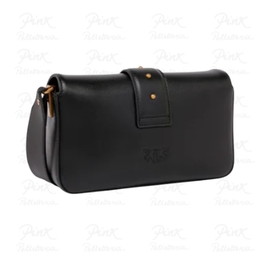 PINKO Love One Mini Slouchy fl 104340-A0QO-Z99Q Nero/Antique Gold - immagine 2
