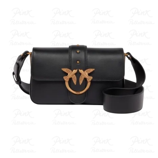 PINKO Love One Mini Slouchy fl 104340-A0QO-Z99Q Nero/Antique Gold