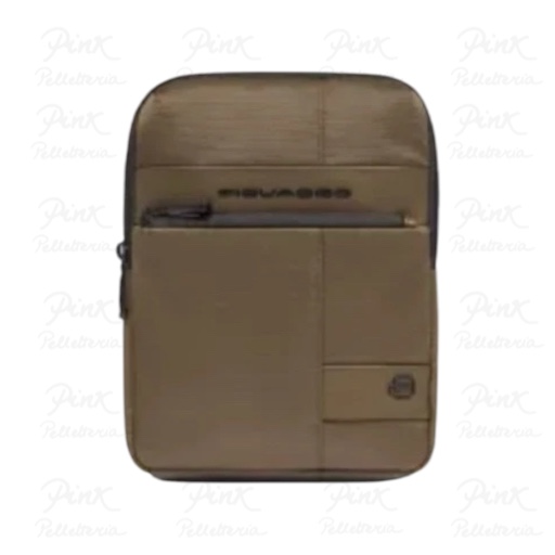 PIQUADRO Borsello in Tessuto e Pelle 2 Comparti CA6303W129/VE2 Verde