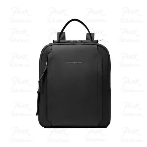 PIQUADRO Zaino in Pelle e Tessuto CA5566W92T/N Nero