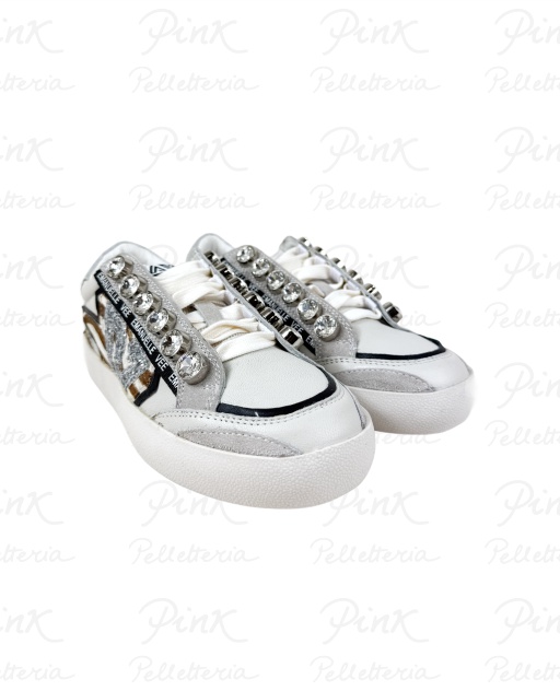 EMANUELLE VEE Olivia Sneaker Strass Combi 452P-500-14-P003CB Multi Tiger