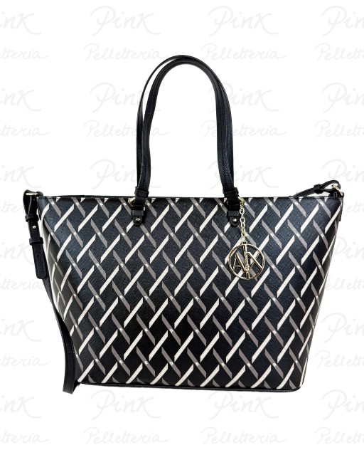 ARMANI EXCHANGE Woman Ginger Shopping Medium XW000926-AF17155-MC043 BlackBlack