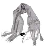 EMPORIO ARMANI Lady Knit Scarf EW001191 AF13633 U8052 Argento