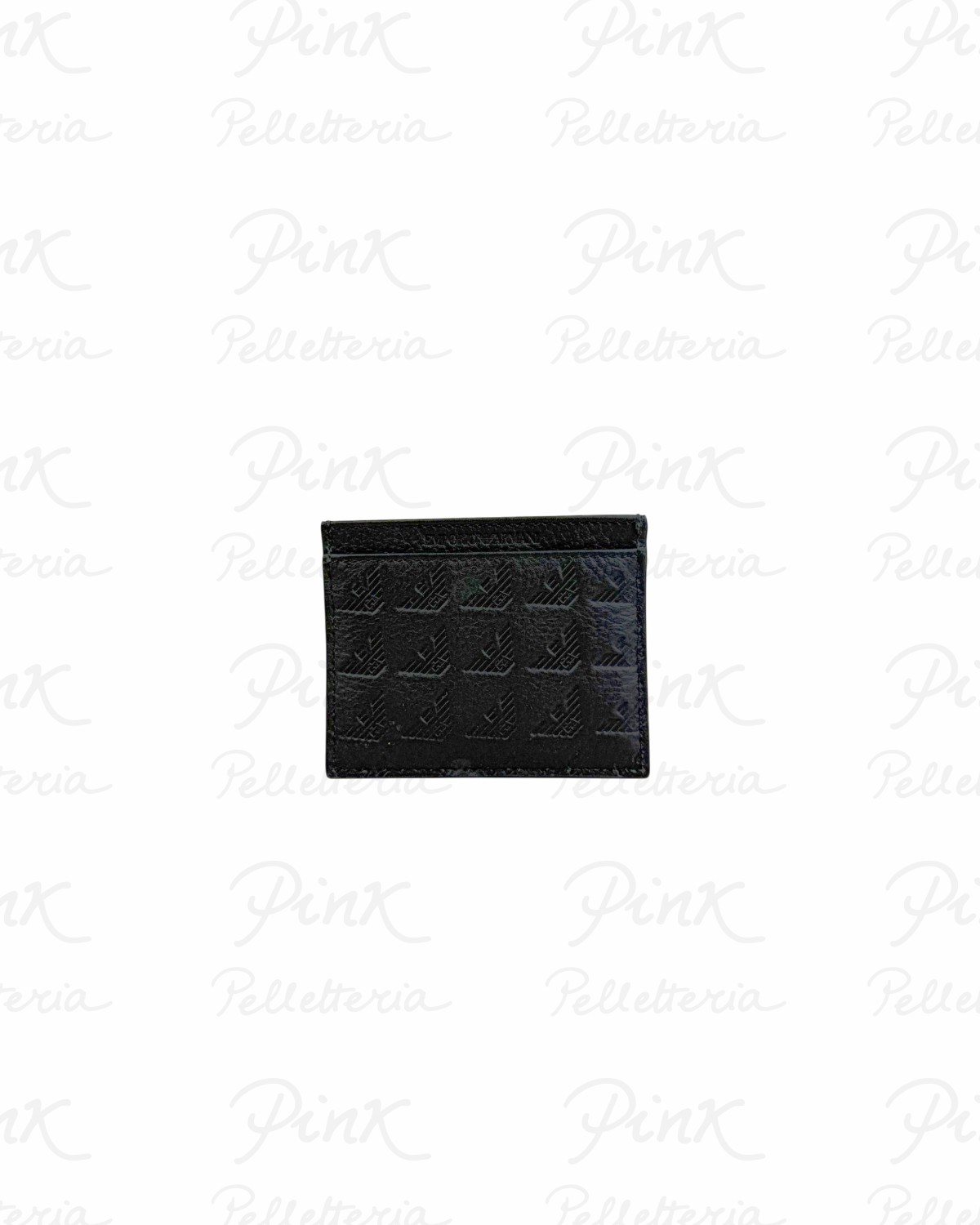 EMPORIO ARMANI New Minorca Man Portacarte Logato. YEM320 YQ67I 80001 Nero