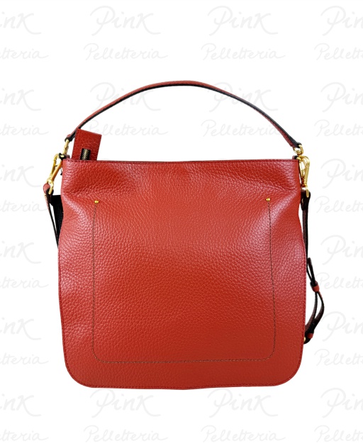GIANNI CHIARINI Olga Sottospalla cTracolla in Pelle Grana Maxi 11496-TKL-CM-14049 Brick Red