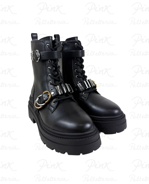 PINKO Mia 19 Ankle Boot Calf LeatherSpreading SD0407P087Z99 Black