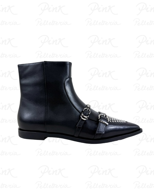 PINKO Zulema 09 Ankle Boot Calf LeatherSpreading SD0375P087Z99 Black