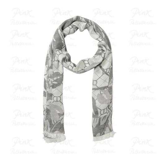 TWINSET Flowered Oval T Scarf 252TA4480-S20770-00006 Nero