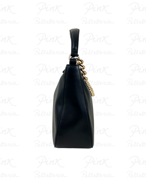 TWINSET Liliane Leather Sottospalla c/Catena Pelle 252TB7010-S21002-12695 Nero/Oro