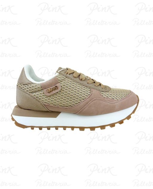VLIU JO Evelyn 915 Sneaker MicrofiberMeshLaminated Saffiano BF5057TX50051315 Nude