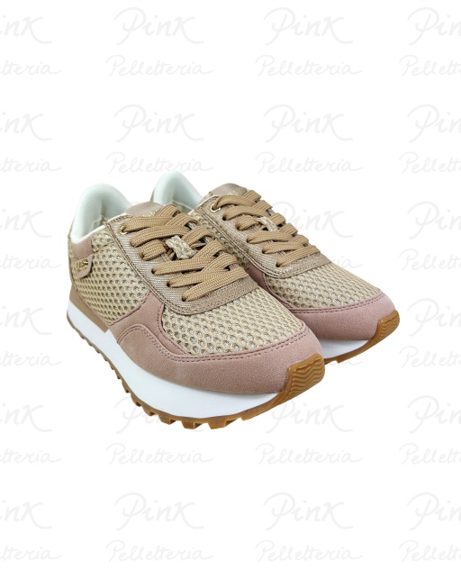 VLIU JO Evelyn 915 Sneaker MicrofiberMeshLaminated Saffiano BF5057TX50051315 Nude