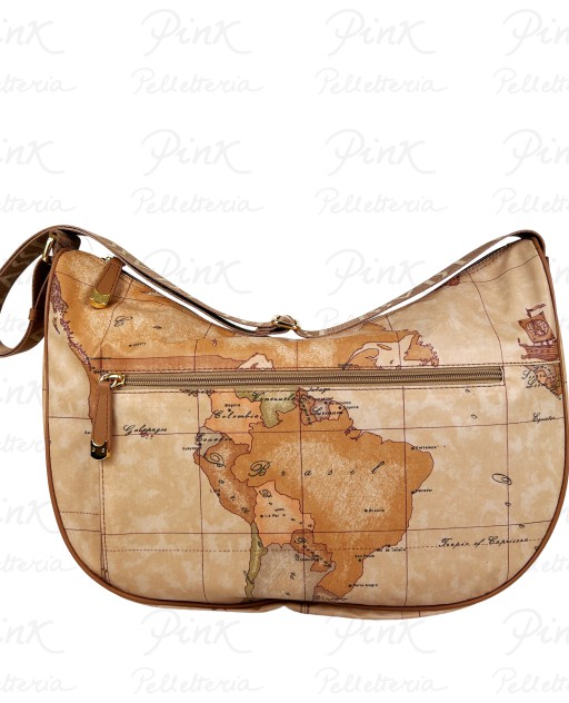 ALVIERO MARTINI PRIMA CLASSE Soft Tracolla Mezzaluna Grande cTasche S010 6001 0010 Naturale