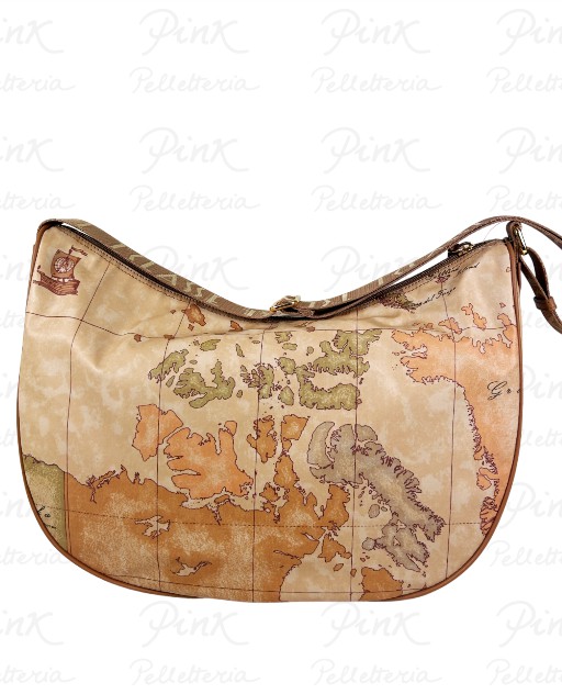 ALVIERO MARTINI PRIMA CLASSE Soft Tracolla Mezzaluna Grande cTasche S010 6001 0010 Naturale