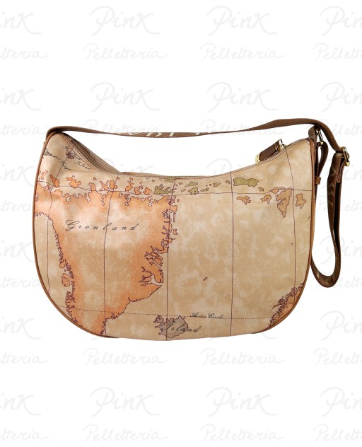 ALVIERO MARTINI PRIMA CLASSE Soft Tracolla Mezzaluna Media cTasca S009 6001 0010 Naturale