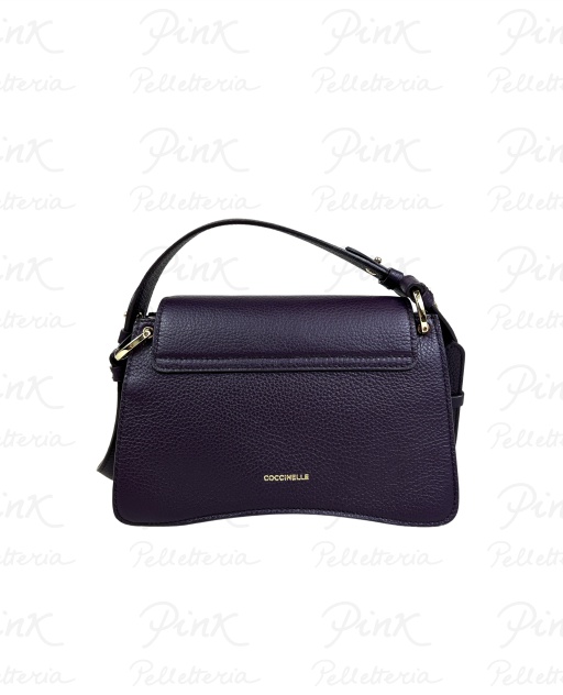 COCCINELLE C-Me Top Handle Media in Pelle E1SSL180201 V87 Prune