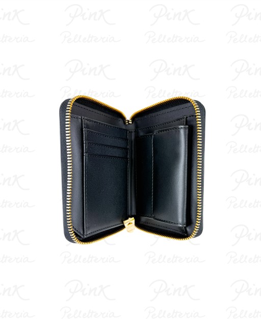 LOVE MOSCHINO Logo Lettering Portafoglio Piccolo cZip JC5613PP1N-KD0-000 Nero