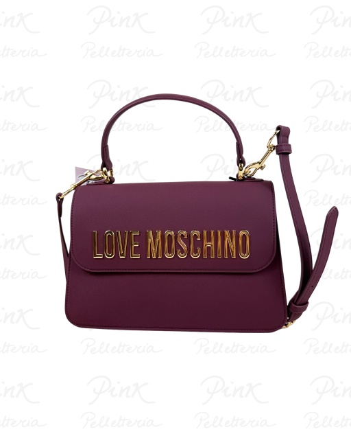 LOVE MOSCHINO Logo Lettering Top Handle JC4032PP1N-KD0-552 Vino