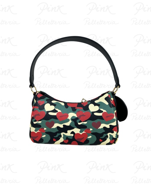 LOVE MOSCHINO Saffiano Sottospalla JC4104PP1N-LT1-95A Camouflage + Nero