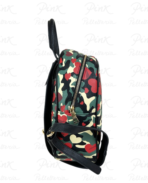 LOVE MOSCHINO Saffiano Zaino JC4108PP1N-LT1-95A Camouflage + Nero