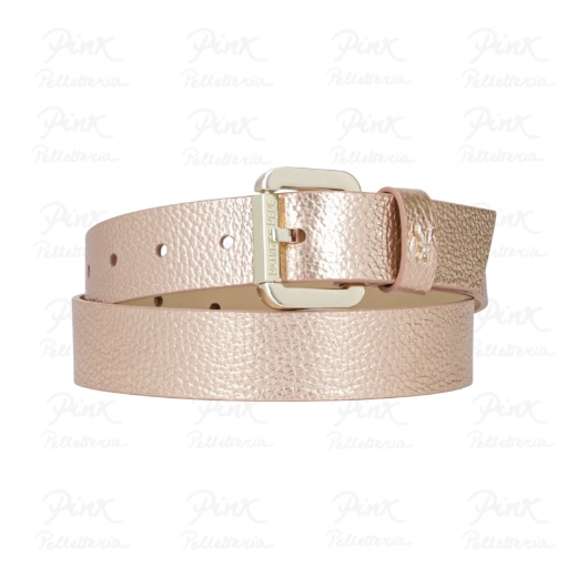 PATRIZIA PEPE Cintura in Pelle 8W6408 L138 B831 Golden Rose