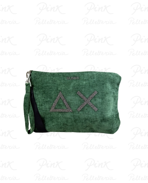 SUN68 Pochette Velvet cTracolla X45201-88 Verde Prato