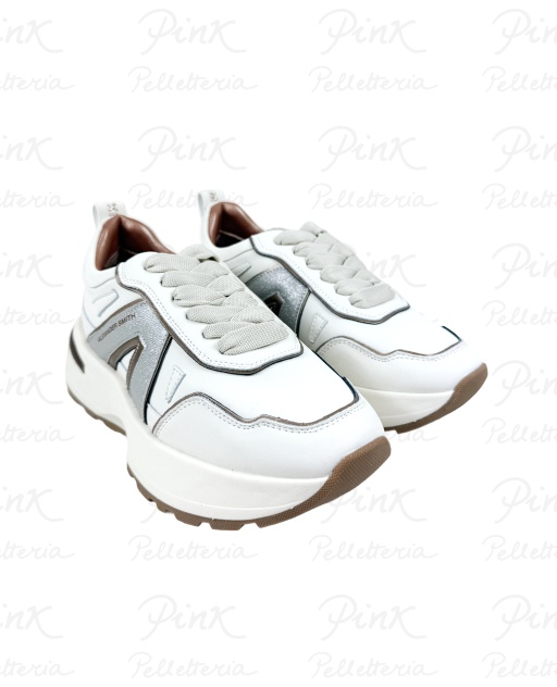 ALEXANDER SMITH Liverpool Woman Sneaker ASBCLPW-2174-SFSV Off white Silver