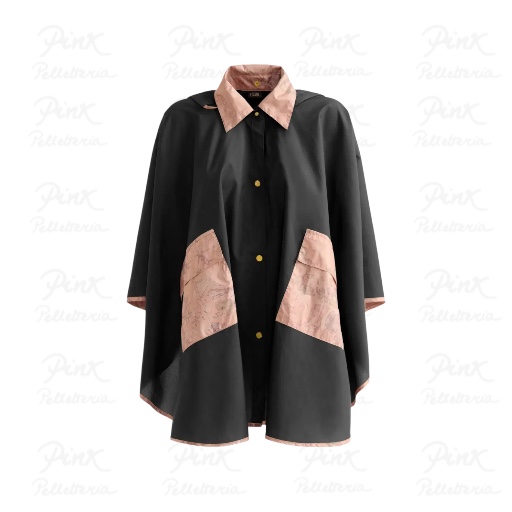 ALVIERO MARTINI PRIMA CLASSE Mantella Poncho Impermeabile 910-A Nero