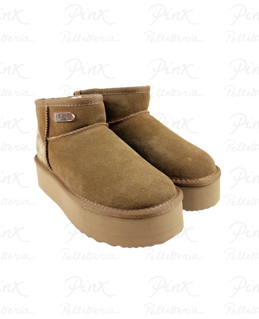 ALVIERO MARTINI PRIMA CLASSE Stivaletto Pelliccia Donna 1262-417B-0010 Naturale