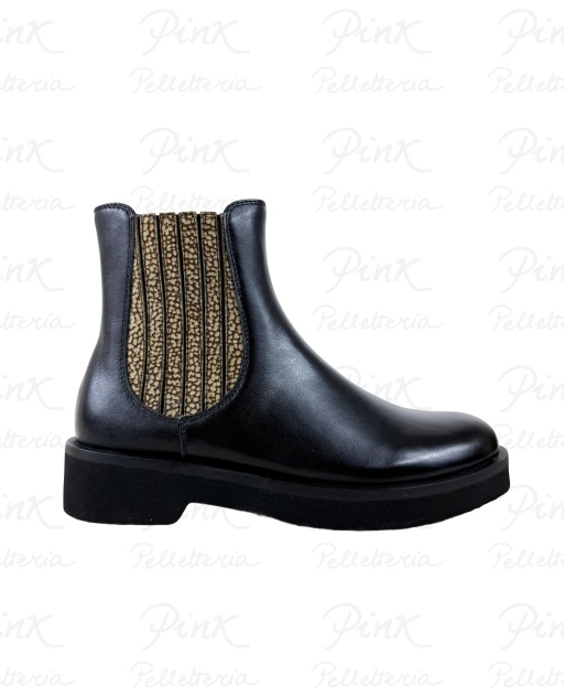 BORBONESE Beatles VitelloAgnello Smerigliato 91040027CF1-100 Nero