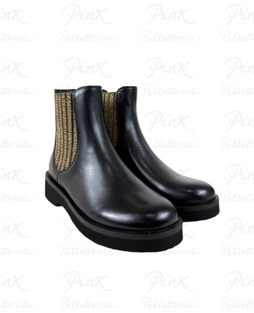 BORBONESE Beatles VitelloAgnello Smerigliato 91040027CF1-100 Nero