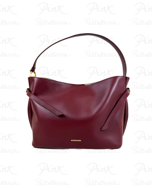 BORBONESE Bridle Borsa Secchiello Medium Vitello Nappato/Agnello