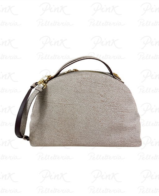 BORBONESE Camoscio Op Borsa Sexi Medium c/Tracolla Agnello
