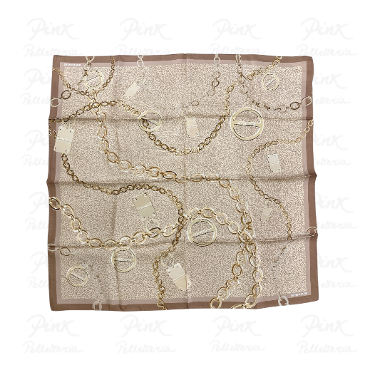 BORBONESE Foulard Catene Twill Seta 910600680144-037 Mauve