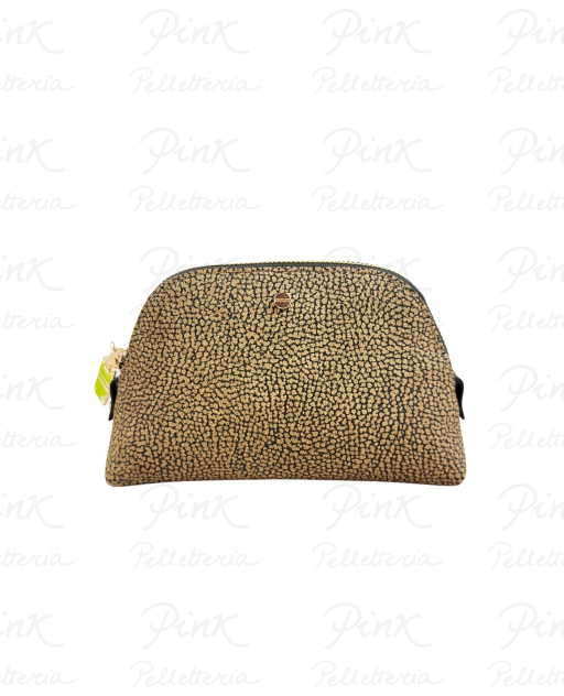 BORBONESE Graffiti Busta Porta Tutto Medium Tela pu st. Op Soft 91020004203-306 Op Naturale