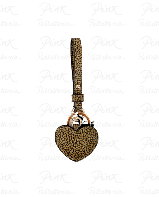 BORBONESE Keyring P.Chiavi Tela pu st. Op Soft 91070007203-306 Op Naturale