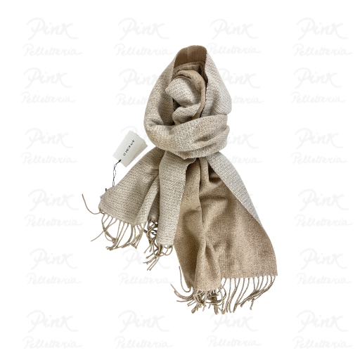 BORBONESE Sciarpa Logo Borbonese 910600420124-089 Panna/Beige