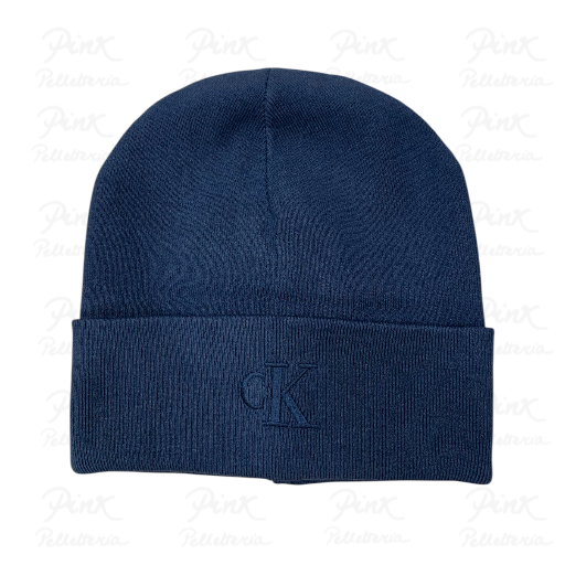 CALVIN KLEIN Ck Fine Rib Beanie LV04D8020G-CEC Dark Denim