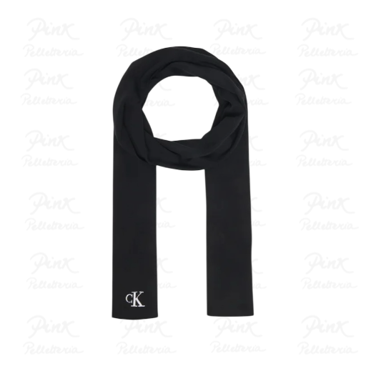 CALVIN KLEIN Ck Fine Rib Scarf LV04D8021G-UB1 Nero